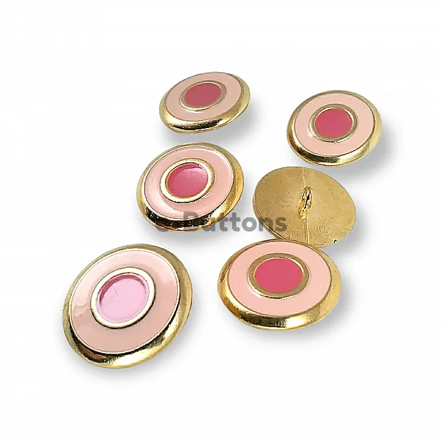 Enamel Jacket and Coat Button  22 mm - 36 L Set of 8 Spring Colors E 1949 SET8 V2