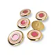 Enamel Jacket and Coat Button  22 mm - 36 L Set of 8 Spring Colors E 1949 SET8 V2