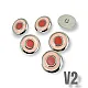 Enamel Jacket and Coat Button  22 mm - 36 L Set of 8 Spring Colors E 1949 SET8 V2