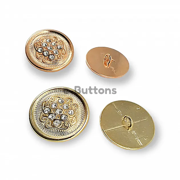 Jacket Button 27 mm 44 L with With Rhinestone Luxe Design  E 561