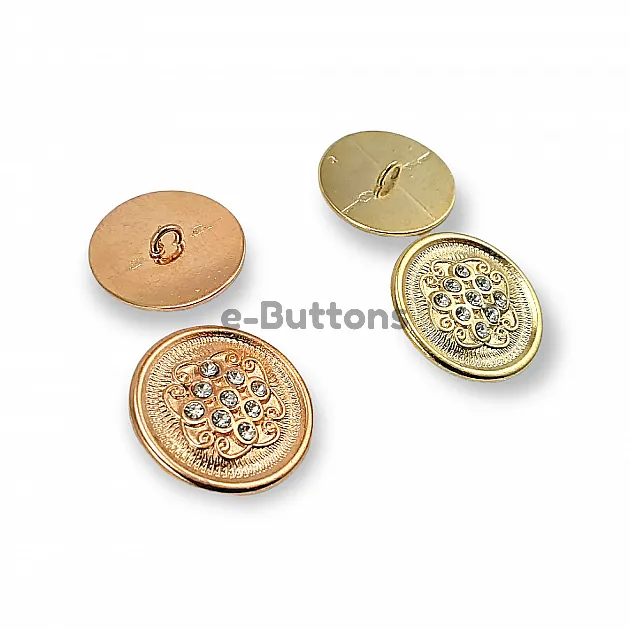 Jacket Button 27 mm 44 L with With Rhinestone Luxe Design  E 561