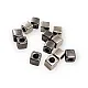 Inlet 2.5 mm Cord End Tie end Cube Shape 5 x 5 mm E 1804