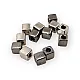 Inlet 2.5 mm Cord End Tie end Cube Shape 5 x 5 mm E 1804