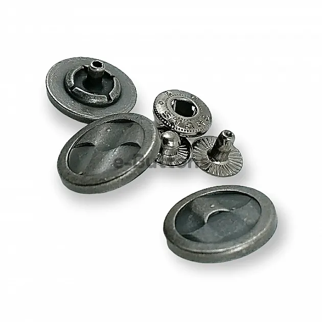 Jacket Snap Fasteners Stylish Patterned 17 mm - 27 L 54 System 4 Piece Set E 1457