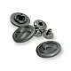 Jacket Snap Fasteners Stylish Patterned 17 mm - 27 L 54 System 4 Piece Set E 1457