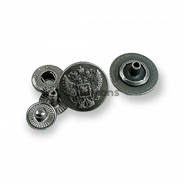 Jacket Snap Fasteners Coat Patterned 17 mm - 27 L 54 System 4 Piece Set E 1492