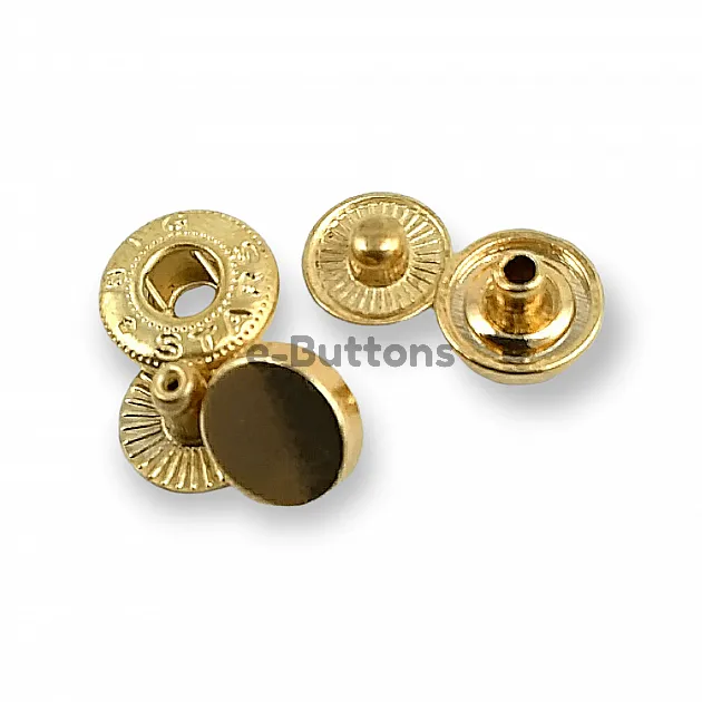 10 mm - 16 Size Flat Coin Type Snap Button 54 System Set of 4 E 1990