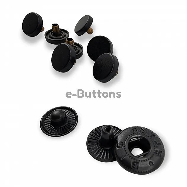 10 mm - 16 Size Flat Coin Type Snap Button 54 System Set of 4 E 1990