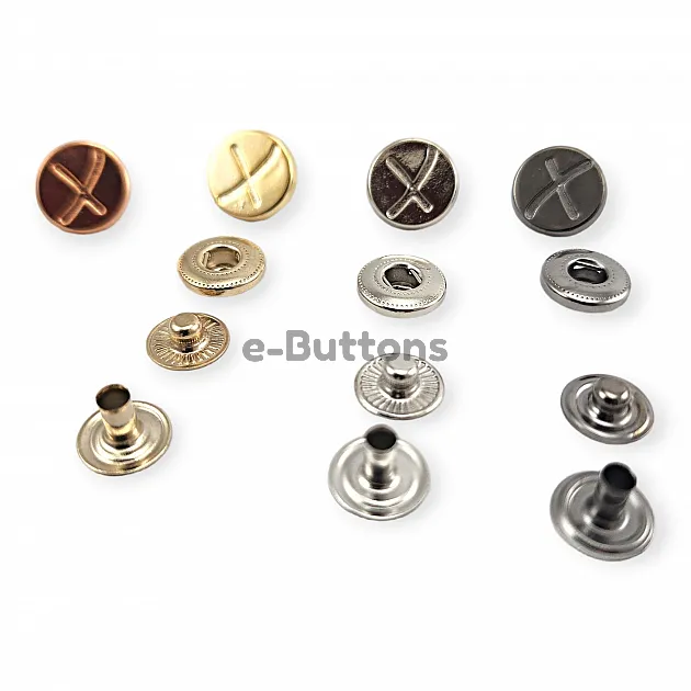 15 mm 5/8" Snap Button 26 L X Patterned Coat Button E 521 15 mm 5/8" Snap Button 26 L X Patterned Coat Button E 521