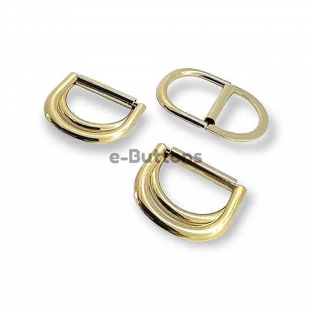 Double Ring D Buckle 3 cm Belt and Adjustment Buckle Metal E 1991