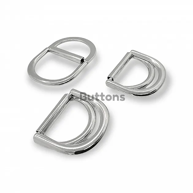 Double Ring D Buckle 3 cm Belt and Adjustment Buckle Metal E 1991