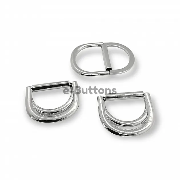 Double Ring D Buckle 3 cm Belt and Adjustment Buckle Metal E 1991