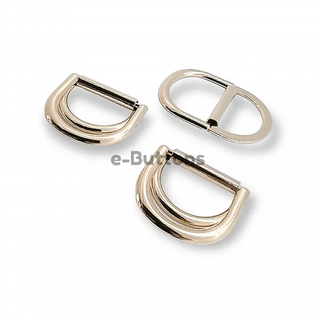 Double Ring D Buckle 3 cm Belt and Adjustment Buckle Metal E 1991