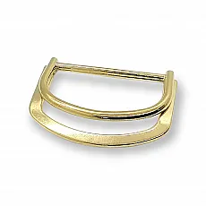 Double Ring D Buckle Metal 4 cm Belt and Adjustment Buckle E 2081