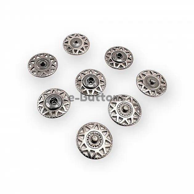 Sewing Snap Fasteners Button 20 mm 32 L Triangle Pattern E 2227 Sewing Snap Fasteners Button 20 mm 32 L Triangle Pattern E 2227