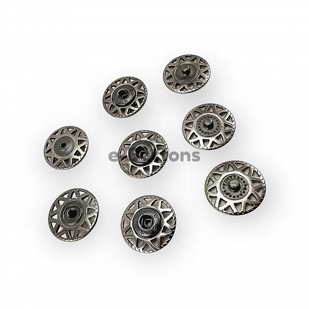 Sewing Snap Fasteners Button 20 mm 32 L Triangle Pattern E 2227 Sewing Snap Fasteners Button 20 mm 32 L Triangle Pattern E 2227