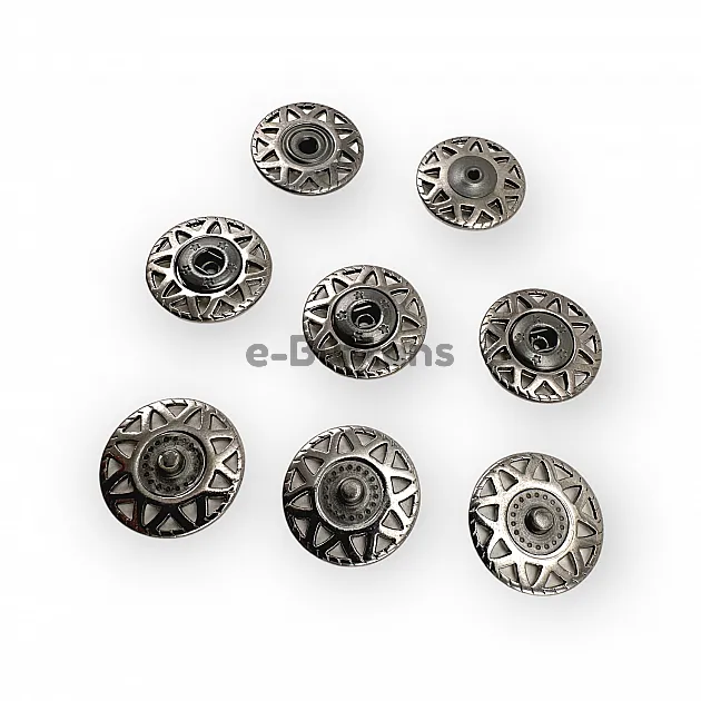Sewing Snap Fasteners Button 20 mm 32 L Triangle Pattern E 2227 Sewing Snap Fasteners Button 20 mm 32 L Triangle Pattern E 2227