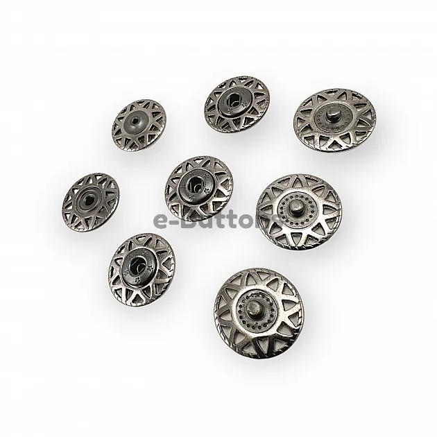 Sewing Snap Fasteners Button 20 mm 32 L Triangle Pattern E 2227 Sewing Snap Fasteners Button 20 mm 32 L Triangle Pattern E 2227
