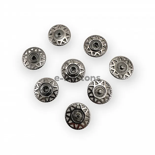 Sewing Snap Fasteners Button 20 mm 32 L Triangle Pattern E 2227 Sewing Snap Fasteners Button 20 mm 32 L Triangle Pattern E 2227