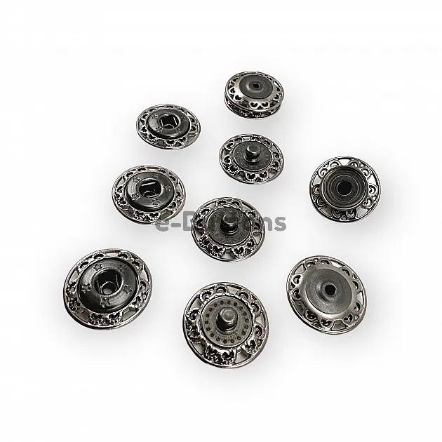 16 mm 26 L Sewing Snap Fasteners Button Motif Pattern E 2231 Sewing Snap Fasteners Button 16 mm 26 L Motif Pattern E 2231