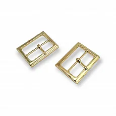 32 mm Patterned Metal Belt Buckle E 483