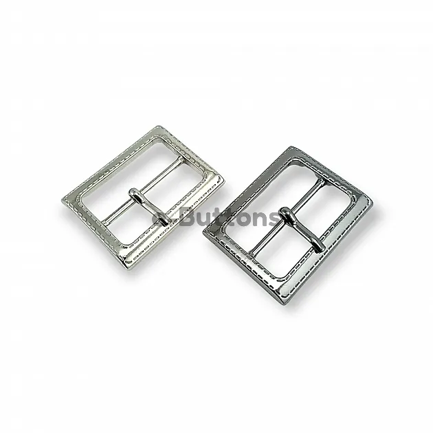 32 mm Patterned Metal Belt Buckle E 483