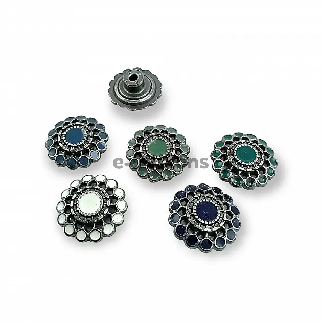 Jeans Button 20 mm 32 L Enamel or Rhinestone Jeans Button E 1032