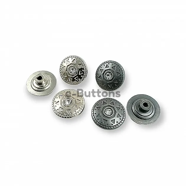 Jeans Button 23 mm 36 L  Sun Design Rhinestone Jeans Button E 333