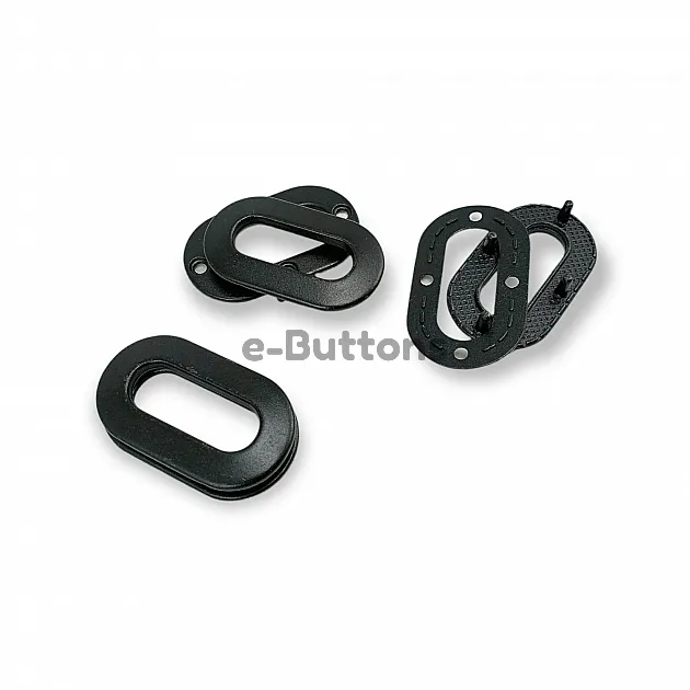 Eyelet Metal Oval Frame Figure 20 x 7 mm E 1943