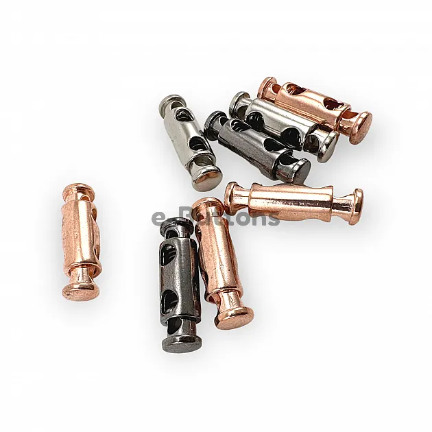 4,5 mm Kordon Girişli İki Delikli Stoper Metal Kordon Kilidi E 2060
