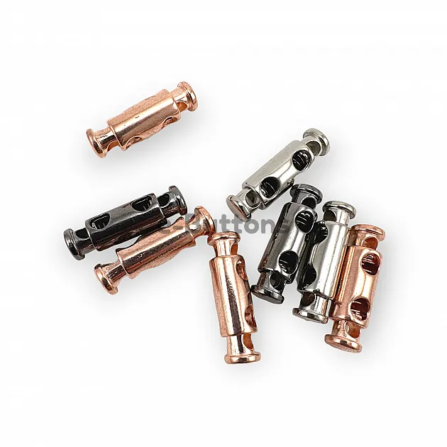 4,5 mm Kordon Girişli İki Delikli Stoper Metal Kordon Kilidi E 2060
