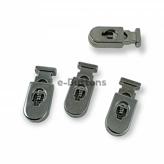 Stopper Metal 26 mm tall, 5 mm perforated, Black and Simple Design B0020