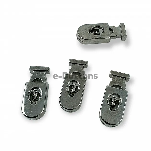 Stopper Metal 26 mm tall, 5 mm perforated, Black and Simple Design B0020