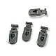 Stopper Metal 26 mm tall, 5 mm perforated, Black and Simple Design B0020