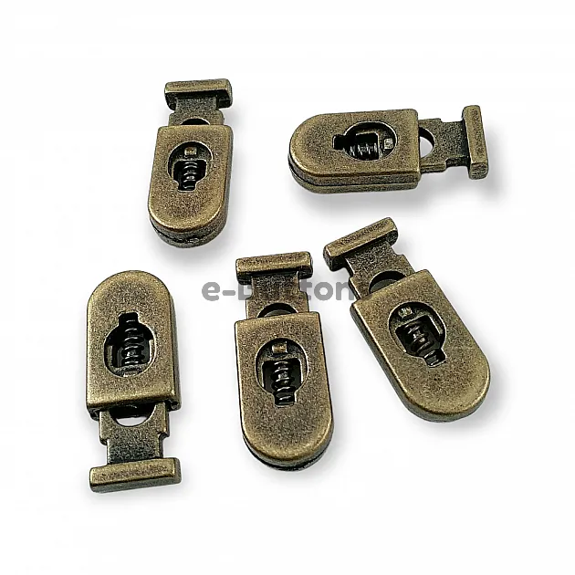Stopper Metal 26 mm tall, 5 mm perforated, Black and Simple Design B0020