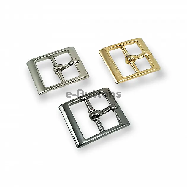 Center Bar Pin Buckle Shoe and Bag Buckle 16 mm E 1722