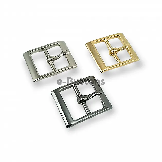 Center Bar Pin Buckle Shoe and Bag Buckle 16 mm E 1722