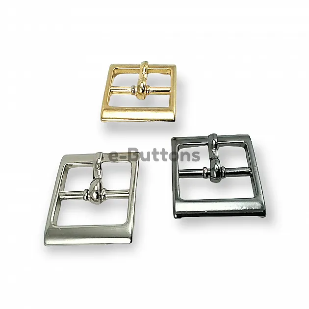 Center Bar Pin Buckle Shoe and Bag Buckle 16 mm E 1722