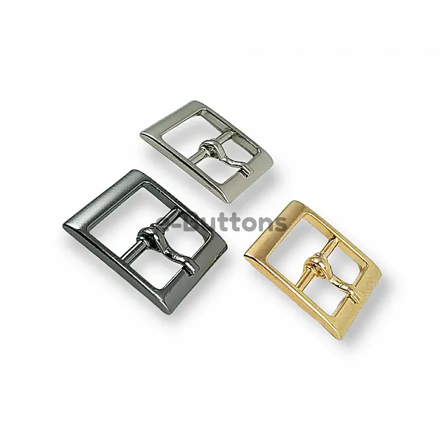 Center Bar Pin Buckle Shoe and Bag Buckle 16 mm E 1722