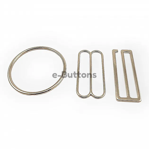 Ring Buckle - Hook Clasp 5 cm and Strap Adjustment Buckle Set of 3 DM00012