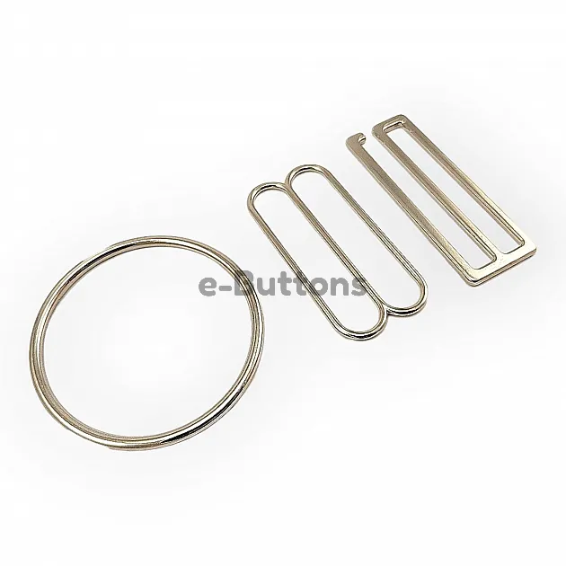 Ring Buckle - Hook Clasp 5 cm and Strap Adjustment Buckle Set of 3 DM00012