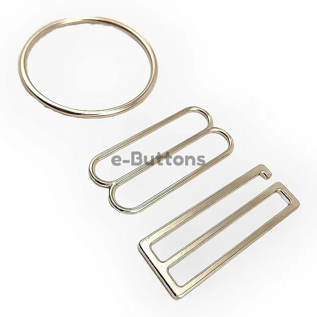 Ring Buckle - Hook Clasp 5 cm and Strap Adjustment Buckle Set of 3 DM00012
