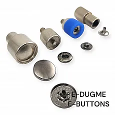 16 mm 54 Sistem Çıtçıt Düğme Uygulama Aparatı Çakma Kalıbı KLP0016B