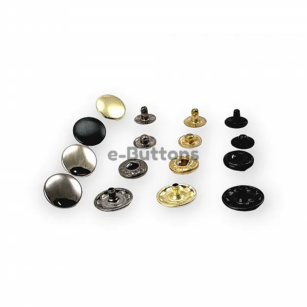 Snap Fastener 15 mm 3/4" 54 System Set of 4 - 144 pcs C00016 Snap Fastener 15 mm 3/4" 54 System Set of 4 - 144 pcs C00016