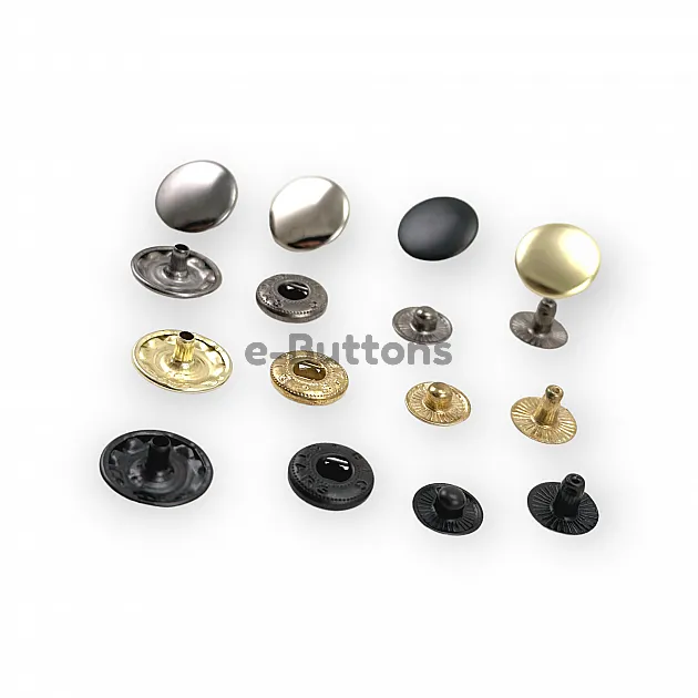 Snap Fastener 15 mm 3/4" 54 System Set of 4 - 144 pcs C00016 Snap Fastener 15 mm 3/4" 54 System Set of 4 - 144 pcs C00016