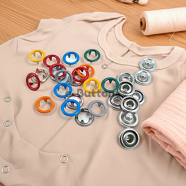 9.5 mm Colored Hole Snap Snaps (1444 pcs /Pack) C0012