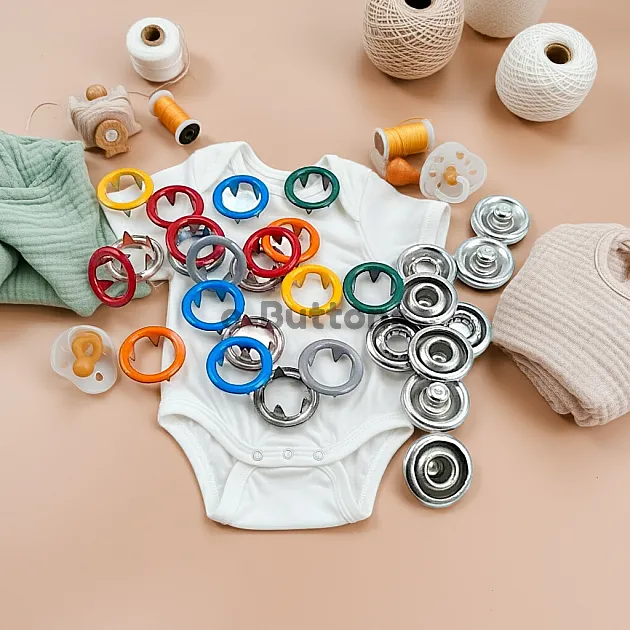 9.5 mm Colored Hole Snap Snaps (1444 pcs /Pack) C0012