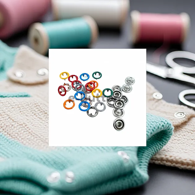 9.5 mm Colored Hole Snap Snaps (1444 pcs /Pack) C0012