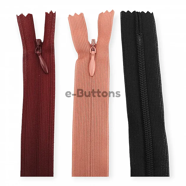 18 Cm #3 7,10" Invisible Nylon Conceal Knit Pant / Skirt / Dress / Upholstery Zipper ZPG0018TUL 18 Cm #3 7,10" Invisible Nylon Conceal Knit Pant / Skirt / Dress / Upholstery Zipper ZPG0018TUL