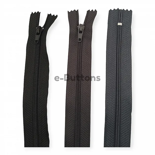 Nylon Coil Zipper 18 cm #3 7,10" Pants, Skirt and Dress Zips Close End ZPS0018T5 Nylon Coil Zipper 18 cm #3 7,10" Pants, Skirt and Dress Zips Close End ZPS0018T5